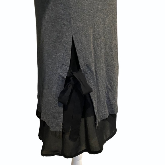 NWT Pebble and Stone Womens Top - size women's small - gray black ties - Picture 2 of 7